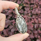 Hypersthene in 925 Solid Sterling Silver Handmade Wire-Wrap Pendant