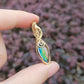 Black Aurora Opal in 14K Gold Fill Handmade Wire-Wrap Pendant