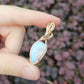 Moonstone in 14K Rose Gold Fill Handmade Wire-Wrap Pendant