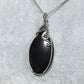 Gold Obsidian in Oxidised 925 Solid Sterling Silver Handmade Wire-Wrap Pendant