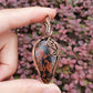 Mahogany Obsidian in Oxidised Copper Handmade Wire-Wrap Pendant